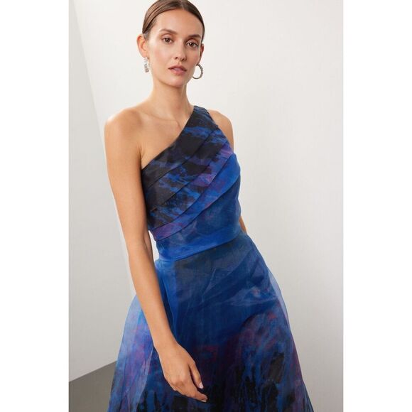 Rene Ruiz Collection Blue Organza Gown 💚 - Picture 4 of 9